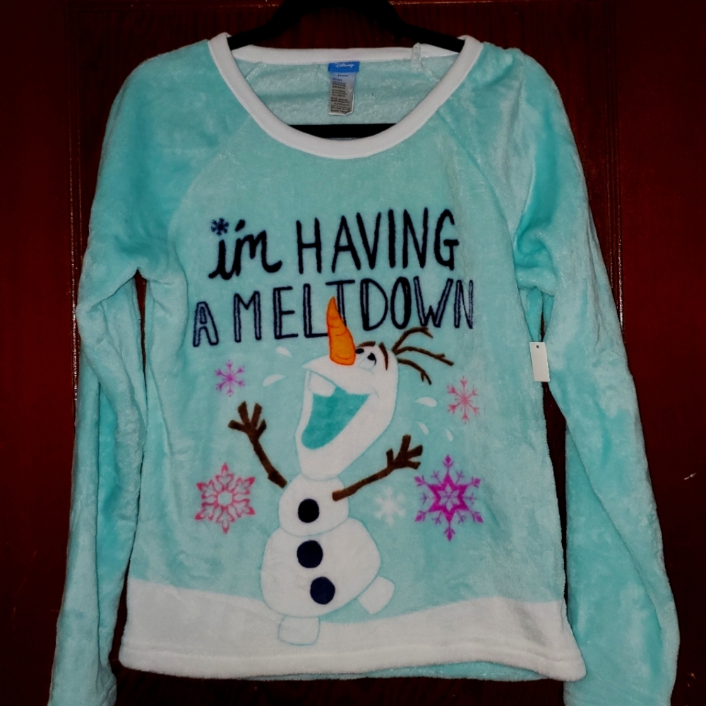 NWT Disney Frozen Fleece Sz M (8-10)